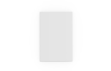 Accordion fold brochure, four fold brochure, eight pages four panel leaflet, concertina fold mock up template, 3d illustration