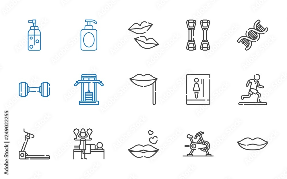 Poster body icons set