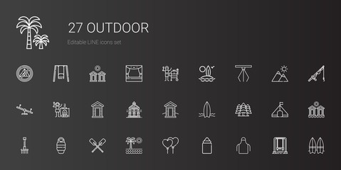 outdoor icons set