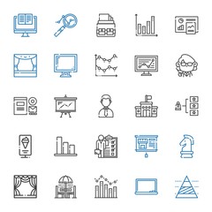 presentation icons set