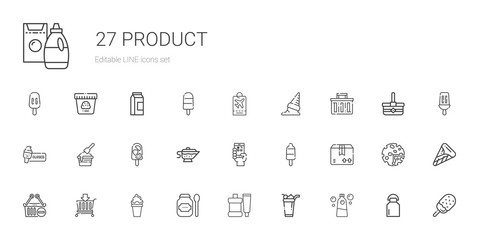 Fototapeta na wymiar product icons set