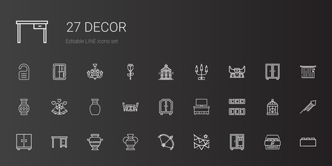 decor icons set