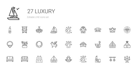 luxury icons set