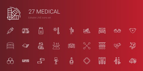 medical icons set