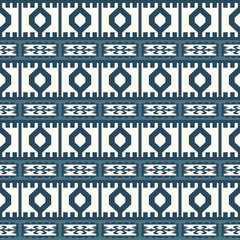 Geometric seamless tribal pattern. Saved in swatches.