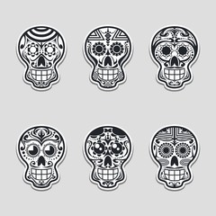 Obraz premium Sugar skull vector illustration