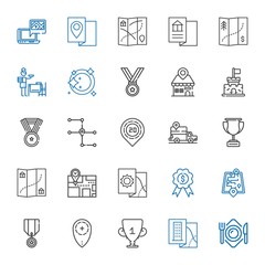 place icons set