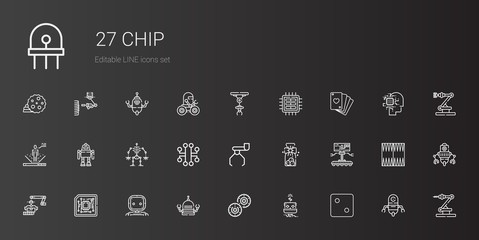 chip icons set