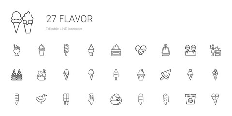 flavor icons set