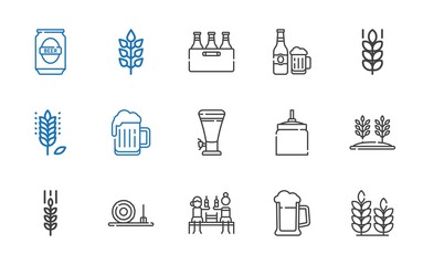 barley icons set