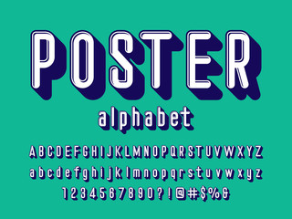 Fototapeta na wymiar modern vintage alphabet design