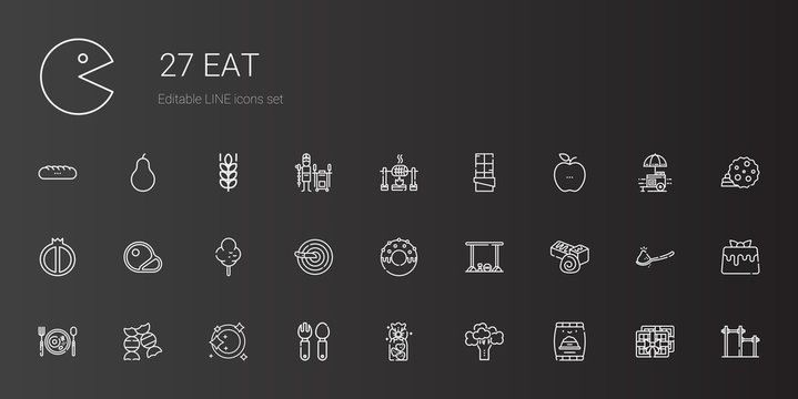 eat icons set