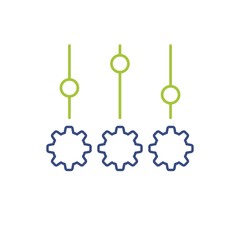 Allocation load. Control. Vector linear icon.