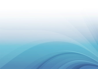 Blue curved abstract background