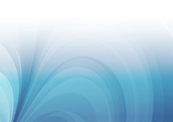 Naklejka premium Blue curved abstract background