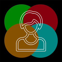 Female Avatar vector icon