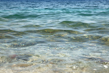clear water of the Mediterranean Sea