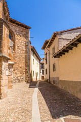 Fototapeta na wymiar Covarrubias, Spain. One of the streets of the medieval city