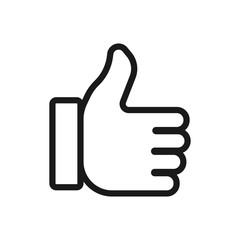 hand gesture. minimal thin line web icon. simple vector illustration outline. concept for infographic website or app.