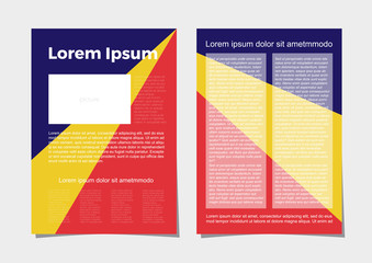 Vector layout of A4 format modern cover design templates for brochure, magazine, flyer, booklet, annual report. Abstract geometric backgrounds.