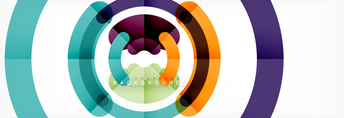 Line design circles abstract background