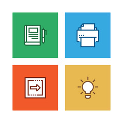 BASIC ICONS LINE ICON SET