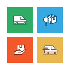 DELIVERY LINE ICON SET