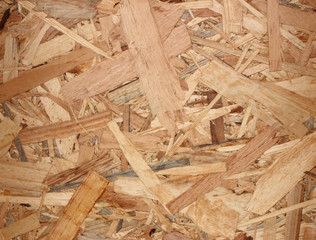 OSB material Texture - Recycled compressed wood chippings board plywood texture.