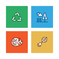 ECOLOGY LINE ICON SET