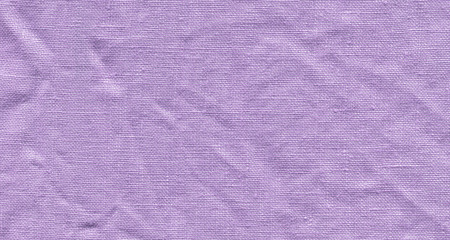 Texture of linen purple fabric