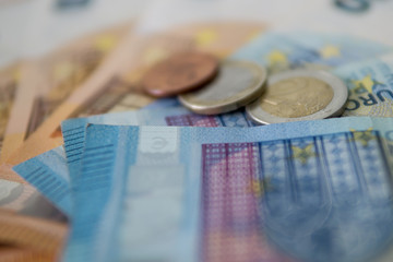 Euro money, bank, stock market, economy