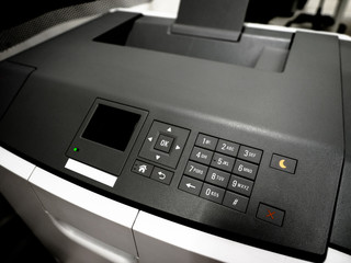 A multifunctional printer or copier, The use of fax machines.Office device