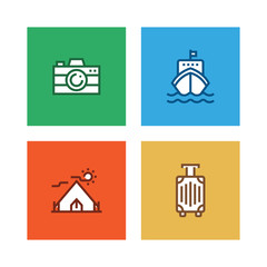 TRAVEL LINE ICON SET