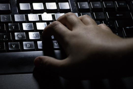 Child with a computer