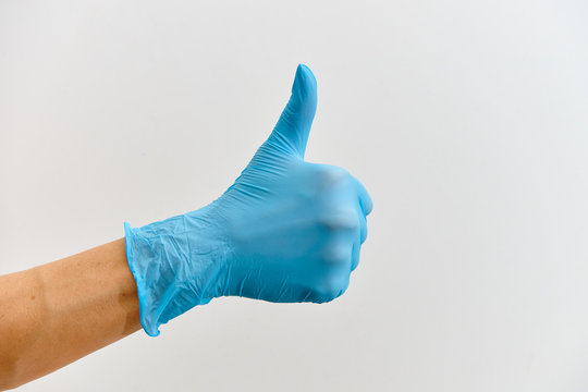 Doctor hand gloves