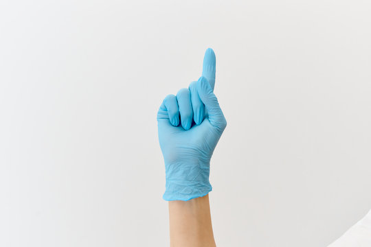 Doctor hand gloves