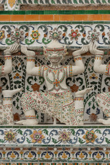 Mythological creature on Temple of Dawn wall