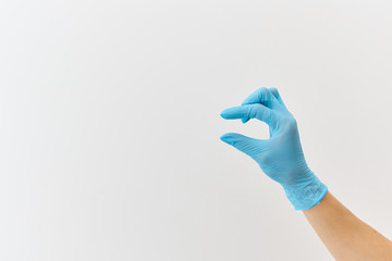 Doctor hand gloves