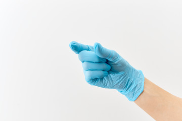 Doctor hand gloves