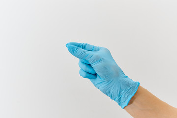Doctor hand gloves