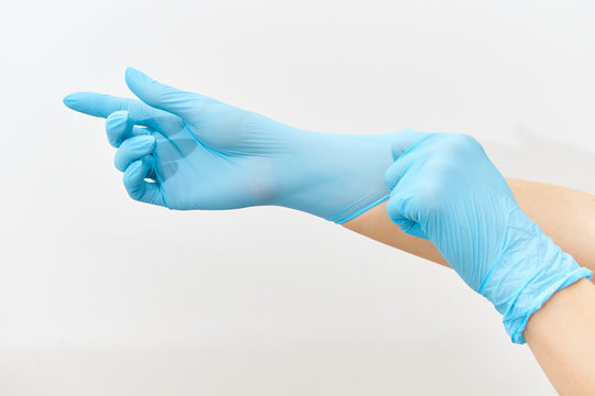 Doctor hand gloves