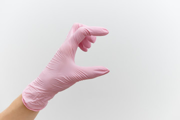 Doctor hand gloves