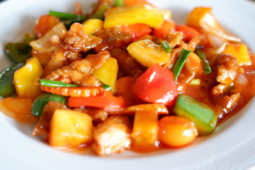 Sweet and sour chicken