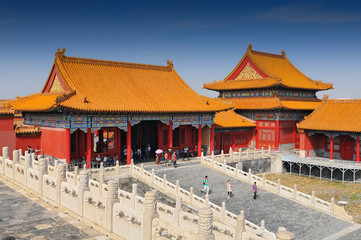 The Forbidden City, a palace complex in central Beijing, China. The former Chinese imperial palace...