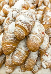 many croissants background