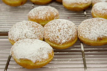 fresh donuts background