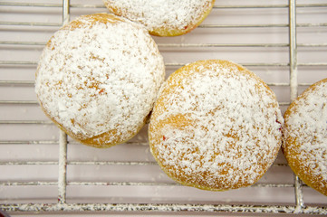 fresh donuts background