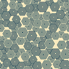 pattern is seamless, geometric, hexagon