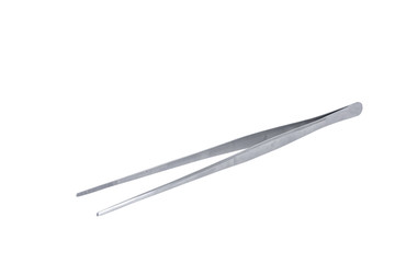 Forceps . Medical surgical hand tool. Medicine and health. Experimental tools isolated object on white background with cliping path