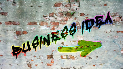 Fototapeta premium Sign 398 - BUSINESS IDEA